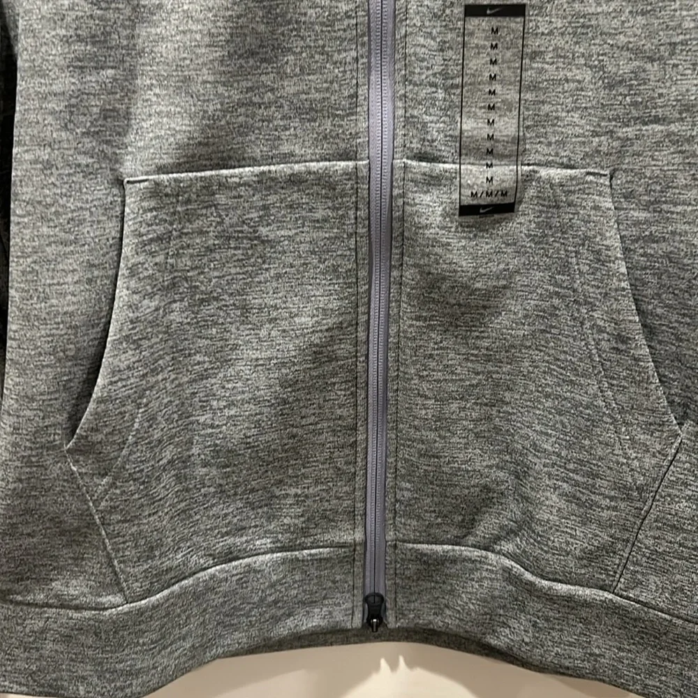 Nike Men’s Size Medium Therma-Fit Full‎ Zip Bomber Style Jacket in Gray NWT